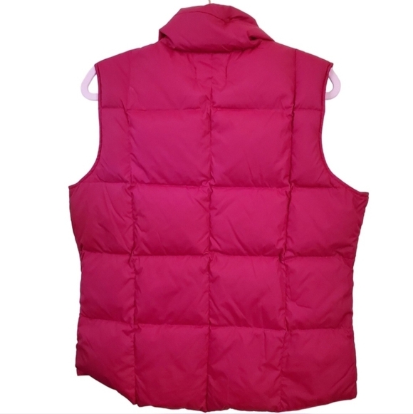 Lands' End Fuchsia Down Puffer Vest Size M - Picture 2 of 5